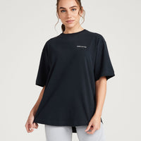 Classic Oversized Short Sleeve Tee | Black