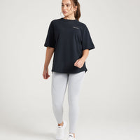 Classic Oversized Short Sleeve Tee | Black
