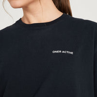 Classic Oversized Short Sleeve Tee | Black