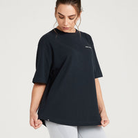 Classic Oversized Short Sleeve Tee | Black