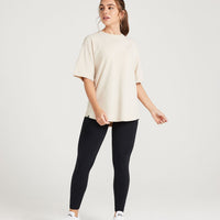 Classic Oversized Short Sleeve Tee | Sand