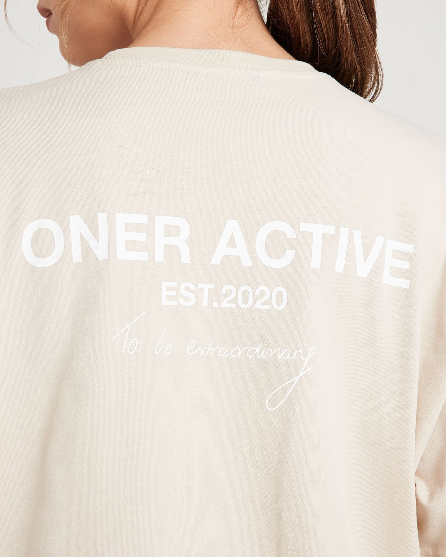 Classic Oversized Short Sleeve Tee | Sand