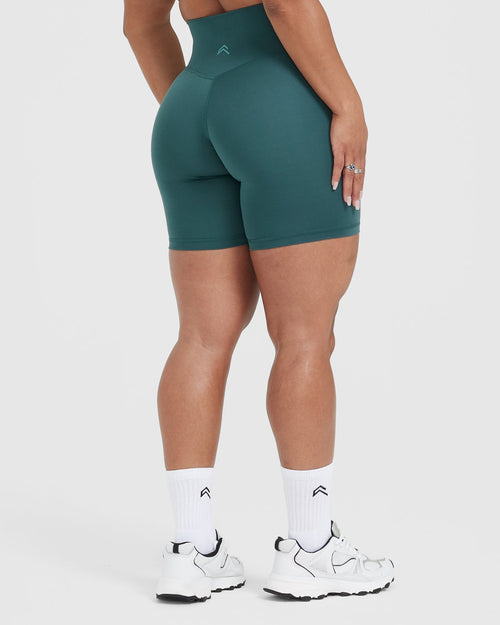 Timeless High Waisted Shorts 6" | Marine Teal