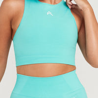 Classic Seamless Crop Top | Lagoon Marl