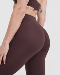 Unified High Waisted Leggings | Plum Brown