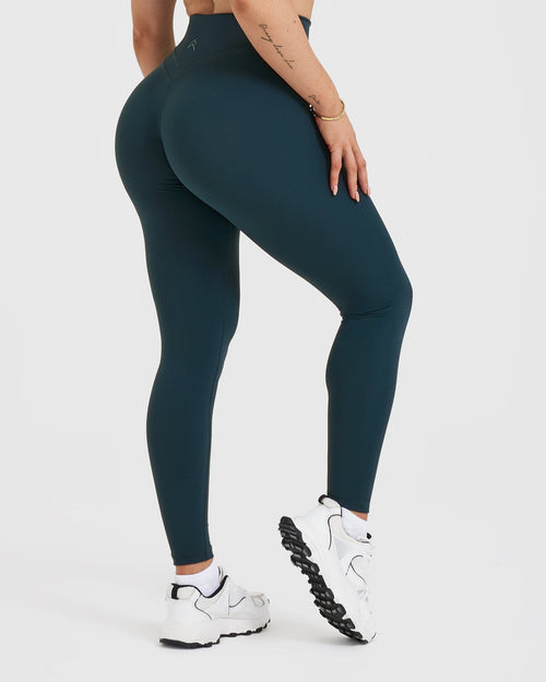 Gym Leggings High Waisted Slate Blue Oner Active UK
