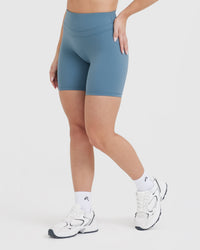 Unified High Waisted Shorts | Moonstone Blue