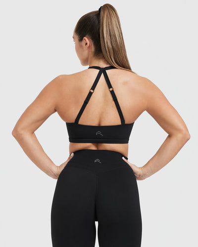 Low Support Twisted Backless Yoga Sports Bra