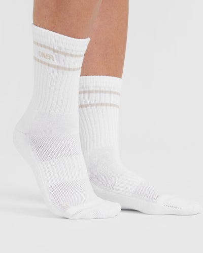 Off white crew deals socks
