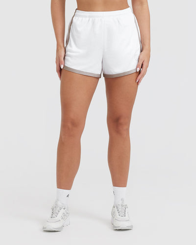 Varsity Shorts | White
