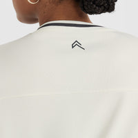 Varsity V Neck Short Sleeve T-shirt | Off White